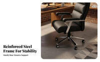 Height Adjustable curved-frame-Frame pivot Chair Thickened Seat pad Office Furniture effortlessRolling Casters Ergonomic Design for telecommuting Workers, Students, Conference Room, Bedroom