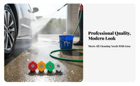 4 Pieces Multiple Degrees Pressure Washer Nozzle Tips Rust and Quick Connect Spray Nozzles Long-Lasting Construction