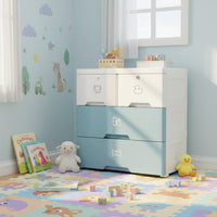 Child-Friendly Design Kids Room Drawer Chest Large Capacity Kids Toy Storage Organizer Easy Assembly Baby Clothes Dresser Formaldehyde-Safe for Toddlers, Babies, Nursery, Playroom, Bedroom