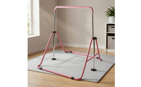 Floor Standing Gymnastics Bar Foldable Adjustable Gymnastics Bar Space Saving