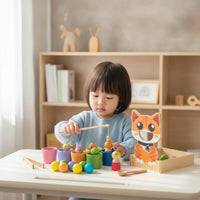 Child-Led Feeding Game with Board Educational Feeding Sorting Game Fine Motor Wooden Sorting Toy Hand-Eye Coordination for Homeschool