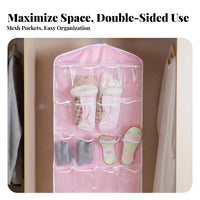 Space Saving Double-Sided Hanging Underwear Organizer Easy to Clean Double-Sided Hanging Organizer Long-Lasting for Women, Dorm Room