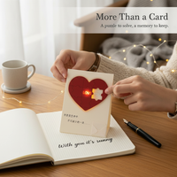 Voice Recording Light-Up Heart Puzzle Greeting Card for Couples