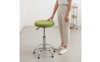 Round Stool Cover Full Coverage Bar Stool Seat Cover Washable Stretch Round Chair Seat Protector for Beauty Salon, Office, Kitchen