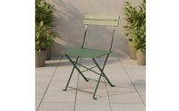Foldable Folding Cafe Chair Space-Saving Cafe Chair Easy to Clean Furniture Stylish for Garden