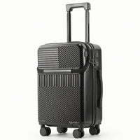 20 Inch Suitcase with Rotating Wheels Hard-Sided Suitcase with Front Pocket Secure Carry on Luggage for Passengers, Business Trips