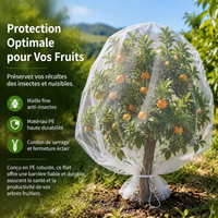 White Vegetable Garden Netting, Reusable for Vegetable Crops, Vegetable and Plant Protection in PE, 5-Year Lifespan