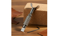 Seamless 360° Rotation Leather Swivel Adjustable Swivel Carving Ergonomic Grip DIY Leather Carving Tool for Beginners