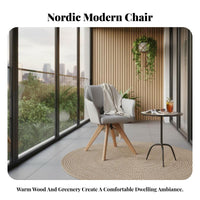 Highspring-back padding Upholstered rotate Chair Stain-Resistant Fabric Accent Armchair sturdy Wood Legs Lounge Seating Minimalist Design for Readers, Adults, Homeowners, Living Room, Balcony, Home Office, literary corner