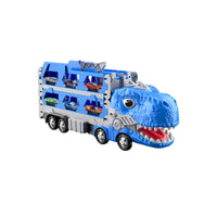 Alloy Cars Transformable Dinosaur Truck Toy Side Openings Dinosaur-Head Track Truck Portable 3-in-1