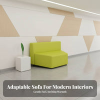 Creative Shape Pebble-Shaped Lounge Unit Combinable Design Reception Sofa Rounded contour sectional Couch Modern aesthetic for Interior Designers, School Administrators, Apartment Dwellers, Lobby, Waiting Room, Small Spaces