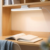 LED Desk Lamp with Attachable Base Slim-Profile for Dorm Room, Bedside, Students