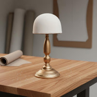 Half Dome Hat Stand Detachable Fabric Hat Gilded Base Metal Base Canvas Headwear Display Stand for Retailers, Boutique