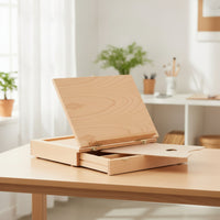 Tabletop Easel with Storage Drawers Adjustable Sketch Box Easel with Drawers Portable for Students, Beginners, Studio, Classroom