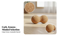 Textured Cork Peanut Massage Ball Uncoated Peanut Massage Ball Grip Fitness Gear Handheld