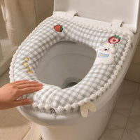 Universal Zippered Waterproof Toilet Seat Cover for All Seasons