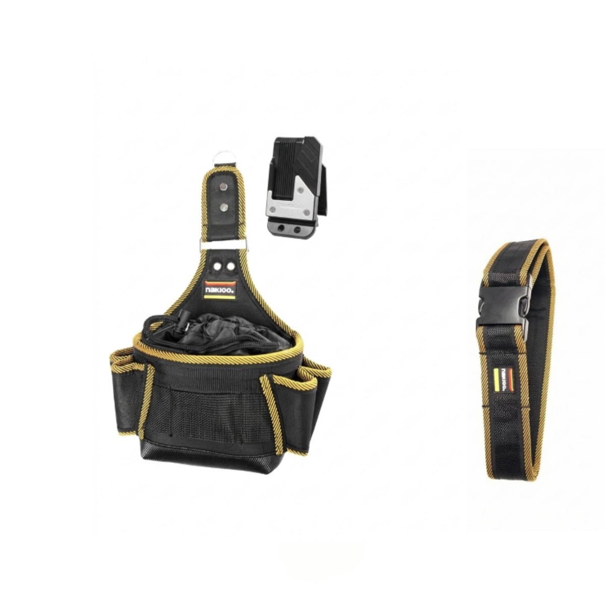 Tool Pouch with Belt Sturdy Waist Tool Bag Adjustable for Construction Sites