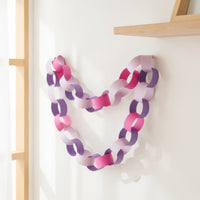 100 Pieces Paper Chain Kit DIY Paper Chain Strips Garland Strips with Glue Stick Pre-Cut Craft Supply Colorful for Children