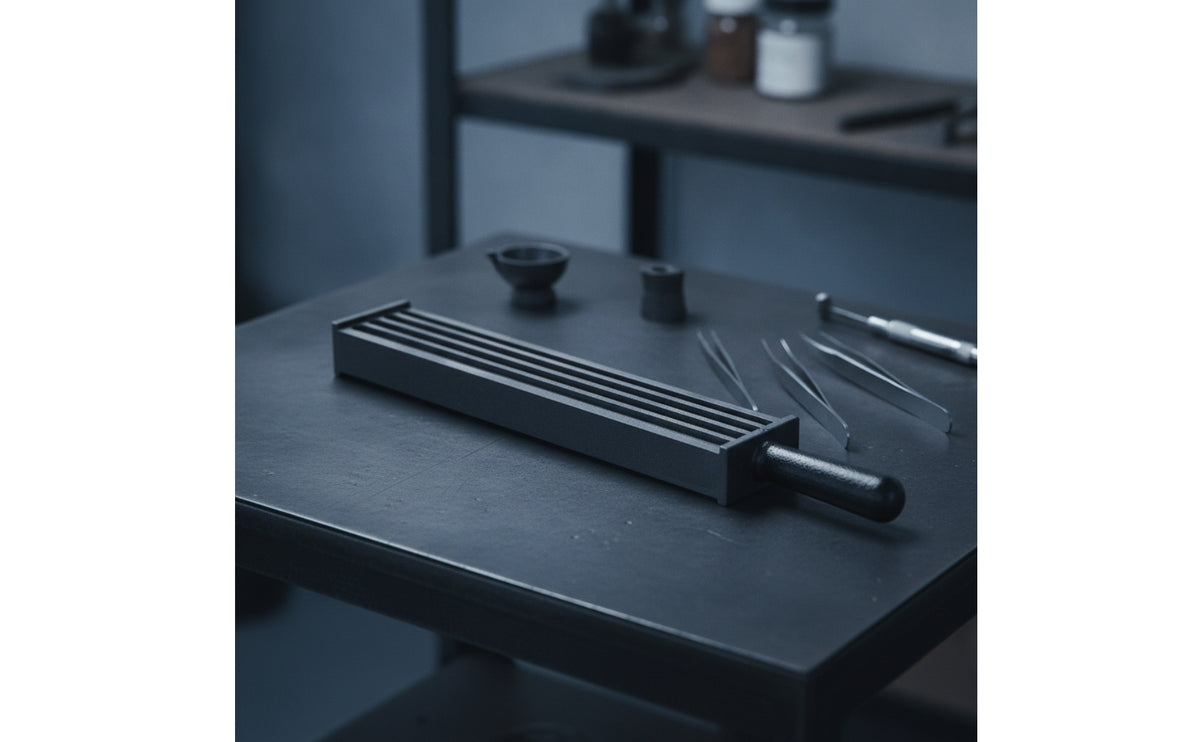 Iron Casting Cast with Wooden Handle Compact for Metalsmiths