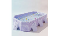 Rigid Foldable Pool with Toys Portable Rectangular Pool with Pump No-Inflation for Family, Kids, Backyard, Garden, Patio