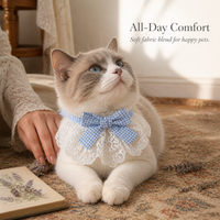Pet Bandana Scarf for Dogs and Cats - Adjustable Bib Collar with Bell
