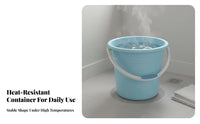Bucket with Handle Large Capacity Foot Soak Basin High Temperature Resistant Utility Bucket with Handle for Renters, Dormitory, Dorm, Washroom