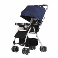 Lightweight Baby Stroller Single-Hand Fold Reversible Seat Stroller Portable