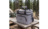 Soft-Sided Insulated Cooler Bag Wipe-Clean Cooler Bag with Zip Pocket Portable Leakproof for Picnic, Camping, Travel