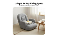 Armless Design Adjustable Floor Lounger Thickly Padded Adjustable spinerest padding Space-Saving informal Seating Eron the movenomic for Students, Adults, video game enthusiasts, Bay window area, Dorm Room, Bedroom, studying