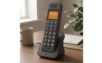 Charging Base Cordless Desk Phone Numeric Keypad Digital Desk Phone Function Keys Telephone Handset Speaker Grille