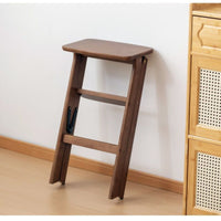 Foldable Wooden Step Stool Space-Saving V-Shaped Step Stool No Assembly Required Home Helper