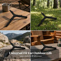 Lightweight Folding Canister Stand Stable Camping Gear for Outdoor Use