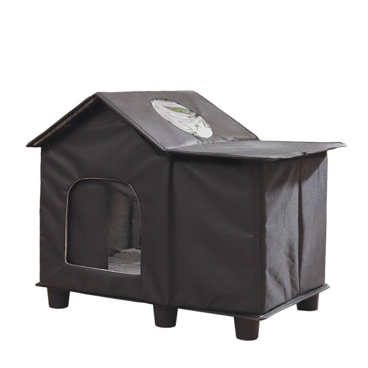 Outdoor Cat House Waterproof Weatherproof Cat House Elevated Design Pet Supply for Garden