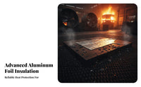 Aluminum Foil Apron Spill-Resistant Heat Resistant Apron Retardant Work Smock for Foundry Workers, Welders, Smelting, Metal Joining
