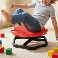 Sensory Rotating Chair Glow-in-the-Dark Sit and Rotate Seat Rotating Balance Chair for Young Children, Playroom, Preschool, Bedroom