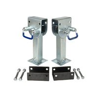 Heavy Duty RV Stabilizer Jack with Manual Crank and Stainless Steel Construction
