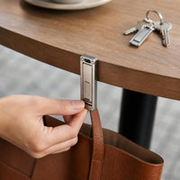 Titanium Alloy Portable Bag Hanger Hook Keychain for Tables
