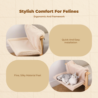Cat Swing Bed, Plush Hanging, Winter Warmth Enclosure