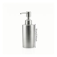 Stainless Steel Lotion Bottle Brushed Bottle with Pump Minimalist Dispenser with Pump Refillable for Bathroom, Shower, Kitchen Sink