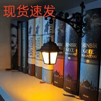 Decorative Metal Lantern for Bookshelf Lighting
