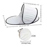 Instant-Open Sunshade Protection Beach Tent with Carrying Bag Beach Tent with Storage Bag Quick-Open Sun Shelter Compact