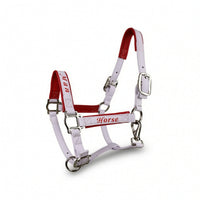 Horse Halter Reinforced Synthetic Leather Halter Padded Tack for Riders, Stable, Training