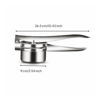 Heavy Duty Stainless Steel Food Press Dishwasher Safe Manual Food Press Rust-Proof Potato Ricer Non-Slip for Chefs