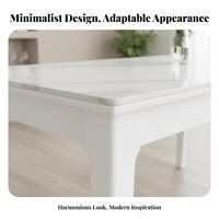 7 Pieces Rectangular 6-Seater Dining Suite Minimalist design Rectangular Dining Table Set Modern Design Household Furniture for Families, Kitchen, Home