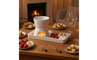 Chocolate Fondue Set Tabletop-Safe Chocolate Fondue Pot Easy Cleanup for Parties