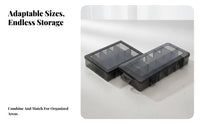Multi-Compartment Carrying Case Stackable Parts Organizer Removable Dividers