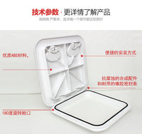 Marine Deck Plate Handhole Cover Fiberglass Porthole Opening Cover Storage Box Cover 370375 Hatch for Yacht