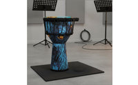 Portable 10 Inch Djembe Drum Comfortable Rounded Rim PVC Tribal Drum Tuning-without Tuning for Beginners