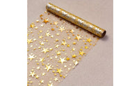 Shimmering Star Mesh Runner Lightweight Transparent Mesh Table Runner Decorative