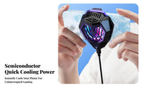 Low Noise Operation Attachable Phone Cooler 2-Speed Adjustable Gaming Phone Cooler Wide Compatibility for Live Streamers, Vlogging